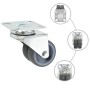 Ruedas dobles giratorias 4 unidades 50 mm de , Manipulación de materiales - Ref: Foro24-143437, Precio: 17,01 €, Descuento: %