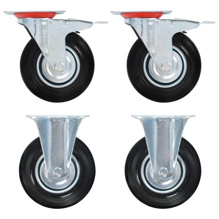 Ruedas de transporte 4 unidades 125 mm de , Manipulación de materiales - Ref: Foro24-143463, Precio: 48,15 €, Descuento: %