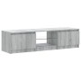 Mueble para TV con luces LED gris Sonoma 140x40x35,5 cm de vidaXL, Muebles TV - Ref: Foro24-822682, Precio: 100,44 €, Descuen...
