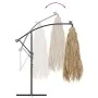 Sombrilla de jardín con LEDs poste acero marrón 246x246x230 cm de , Sombrillas - Ref: Foro24-4005086, Precio: 191,36 €, Descu...