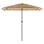 Sombrilla de jardín con LEDs poste acero marrón 248x248x248 cm de , Sombrillas - Ref: Foro24-4005117, Precio: 138,74 €, Descu...