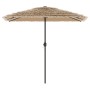 Sombrilla de jardín con LEDs poste acero marrón 248x248x248 cm de , Sombrillas - Ref: Foro24-4005117, Precio: 138,74 €, Descu...