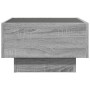 Mesa de centro y LED madera ingeniería gris Sonoma 50x50x30 cm de , Mesas de centro - Ref: Foro24-847509, Precio: 107,91 €, D...