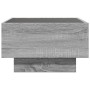 Mesa de centro y LED madera ingeniería gris Sonoma 50x50x30 cm de , Mesas de centro - Ref: Foro24-847509, Precio: 107,91 €, D...