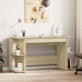 Escritorio madera de ingeniería roble Sonoma 140x50x75 cm de , Escritorios - Ref: Foro24-840550, Precio: 92,42 €, Descuento: %