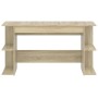 Escritorio madera de ingeniería roble Sonoma 140x50x75 cm de , Escritorios - Ref: Foro24-840550, Precio: 92,42 €, Descuento: %