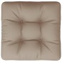 Cojín para sofá de palets tela taupé 58x58x10 cm de , Cojines para sillas y sofás - Ref: Foro24-360908, Precio: 36,41 €, Desc...