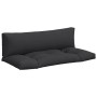 Cojines para palets 2 unidades tela negro de , Cojines para sillas y sofás - Ref: Foro24-360929, Precio: 87,28 €, Descuento: %