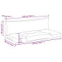 Cojines para palets 2 unidades tela negro de , Cojines para sillas y sofás - Ref: Foro24-360929, Precio: 87,28 €, Descuento: %