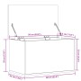 Caja de almacenaje madera de ingeniería negro 60x35x35 cm de , Baúles de almacenamiento - Ref: Foro24-840675, Precio: 56,69 €...