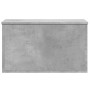 Caja de almacenaje madera ingeniería gris hormigón 60x35x35 cm de , Baúles de almacenamiento - Ref: Foro24-840677, Precio: 50...