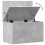 Caja de almacenaje madera ingeniería gris hormigón 60x35x35 cm de , Baúles de almacenamiento - Ref: Foro24-840677, Precio: 50...