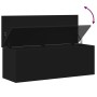 Caja de almacenaje madera de ingeniería negro 102x35x35 cm de , Baúles de almacenamiento - Ref: Foro24-840689, Precio: 85,08 ...