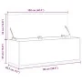 Caja de almacenaje madera de ingeniería negro 102x35x35 cm de , Baúles de almacenamiento - Ref: Foro24-840689, Precio: 80,79 ...