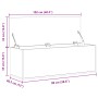 Caja de almacenaje madera de ingeniería negro 102x35x35 cm de , Baúles de almacenamiento - Ref: Foro24-840689, Precio: 85,08 ...