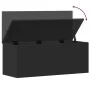 Caja de almacenaje madera de ingeniería negro 90x35x35 cm de , Baúles de almacenamiento - Ref: Foro24-840682, Precio: 71,18 €...