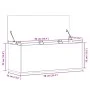 Caja de almacenaje madera de ingeniería negro 90x35x35 cm de , Baúles de almacenamiento - Ref: Foro24-840682, Precio: 71,18 €...