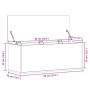 Caja de almacenaje madera de ingeniería negro 90x35x35 cm de , Baúles de almacenamiento - Ref: Foro24-840682, Precio: 73,37 €...