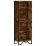 Estantería madera de ingeniería roble ahumado 50x31x137,5 cm de , Librerías y estanterías - Ref: Foro24-848611, Precio: 60,45...