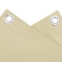 Pantalla de privacidad de balcón PVC crema 400x75 cm de , Paneles de vallas - Ref: Foro24-4005389, Precio: 17,39 €, Descuento: %