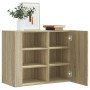 Armario de pared madera de ingeniería roble Sonoma 75x35x60 cm de , Estantes y estanterías - Ref: Foro24-848425, Precio: 72,8...