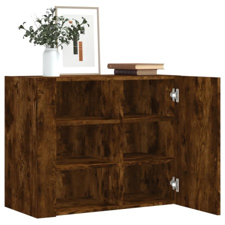 Armario de pared madera de ingeniería roble ahumado 75x35x60 cm de , Estantes y estanterías - Ref: Foro24-848427, Precio: 67,...