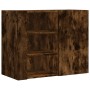 Armario de pared madera de ingeniería roble ahumado 75x35x60 cm de , Estantes y estanterías - Ref: Foro24-848427, Precio: 67,...