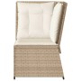 Sillón de esquina de jardín con cojines ratán sintético beige de , Sofás de exterior - Ref: Foro24-368986, Precio: 98,86 €, D...