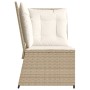 Sillón de esquina de jardín con cojines ratán sintético beige de , Sofás de exterior - Ref: Foro24-368986, Precio: 98,86 €, D...