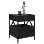 Mesita de noche con Infinity LED negra 40x40x51 cm de , Mesas de centro - Ref: Foro24-847717, Precio: 80,92 €, Descuento: %