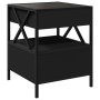 Mesita de noche con Infinity LED negra 40x40x51 cm de , Mesas de centro - Ref: Foro24-847717, Precio: 80,92 €, Descuento: %