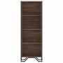 Estantería de madera de ingeniería marrón roble 50x31x137,5 cm de , Librerías y estanterías - Ref: Foro24-848613, Precio: 62,...