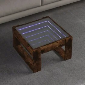 Mesa de centro con Infinity LED roble ahumado 50x53x30 cm von , Couchtisch - Ref: Foro24-847627, Preis: 74,57 €, Rabatt: %