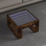 Mesa de centro con Infinity LED roble ahumado 50x53x30 cm de , Mesas de centro - Ref: Foro24-847627, Precio: 75,63 €, Descuen...