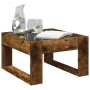 Mesa de centro con Infinity LED roble ahumado 50x53x30 cm de , Mesas de centro - Ref: Foro24-847627, Precio: 75,63 €, Descuen...