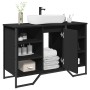Armario de lavabo de baño madera ingeniería negro 91x35x60 cm de , Muebles de baño - Ref: Foro24-848664, Precio: 107,88 €, De...