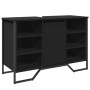 Armario de lavabo de baño madera ingeniería negro 91x35x60 cm de , Muebles de baño - Ref: Foro24-848664, Precio: 107,88 €, De...