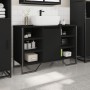 Armario de lavabo de baño madera ingeniería negro 91x35x60 cm de , Muebles de baño - Ref: Foro24-848664, Precio: 107,88 €, De...