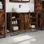 Armario lavabo baño madera ingeniería roble ahumado 91x35x60 cm de , Muebles de baño - Ref: Foro24-848666, Precio: 92,73 €, D...