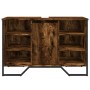 Armario lavabo baño madera ingeniería roble ahumado 91x35x60 cm de , Muebles de baño - Ref: Foro24-848666, Precio: 92,73 €, D...
