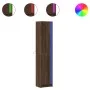 Aparador con LED madera ingeniería marrón roble 41,5x32,5x200cm by , Sideboards - Ref: Foro24-3307904, Price: 121,35 €, Disco...