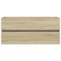Set de muebles de baño 2 pzas cerámica y madera de ingeniería de , Muebles de baño - Ref: Foro24-3307661, Precio: 301,46 €, D...