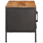 Mueble de TV madera maciza de mango rugosa 110x35x40 cm de , Almacenamiento para CD y DVD - Ref: Foro24-376044, Precio: 210,6...