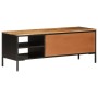 Mueble de TV madera maciza de mango rugosa 110x35x40 cm de , Almacenamiento para CD y DVD - Ref: Foro24-376044, Precio: 210,6...