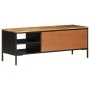 Mueble de TV madera maciza de mango rugosa 110x35x40 cm de , Almacenamiento para CD y DVD - Ref: Foro24-376044, Precio: 206,6...