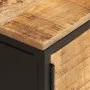 Mueble de TV madera maciza de mango rugosa 110x35x40 cm de , Almacenamiento para CD y DVD - Ref: Foro24-376044, Precio: 206,6...