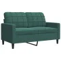 Juego de sofás con cojines 4 piezas terciopelo verde oscuro de , Sofás - Ref: Foro24-3278363, Precio: 755,50 €, Descuento: %