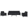 Juego de sofás con cojines 4 piezas terciopelo negro de , Sofás - Ref: Foro24-3278446, Precio: 695,79 €, Descuento: %