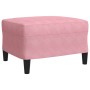Juego de sofás con cojines 3 piezas terciopelo rosa de , Sofás - Ref: Foro24-3278404, Precio: 609,94 €, Descuento: %