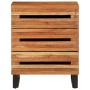 Mesita de noche madera maciza de acacia 50x34x62 cm de , Mesitas de noche - Ref: Foro24-377482, Precio: 100,81 €, Descuento: %